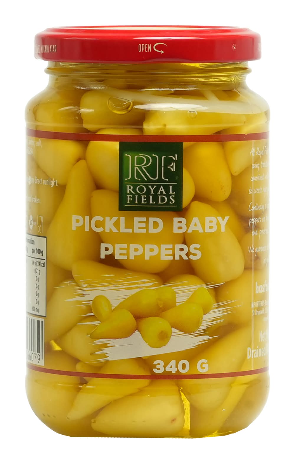 Royal Fields Biberiye Pickles Baby Peppers (340g)
