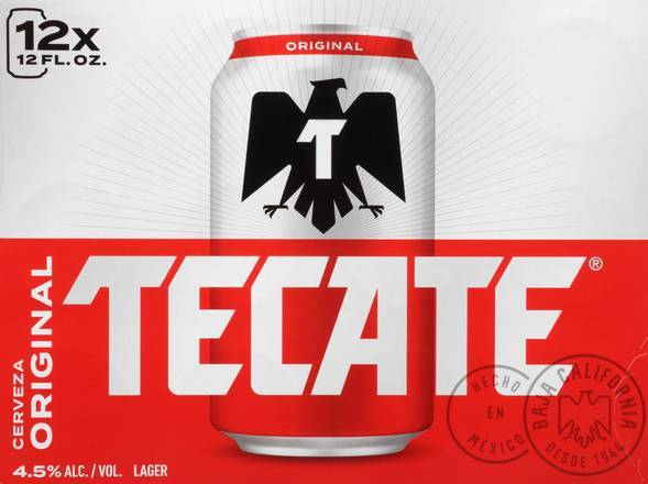 Tecate Original Lager Beer (12 ct, 12 fl oz)