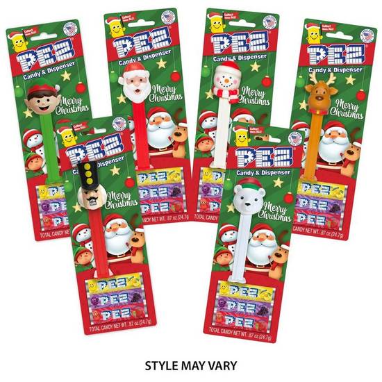 Pez Holiday Christmas Assortment Blister pack (6x 0.87oz counts)
