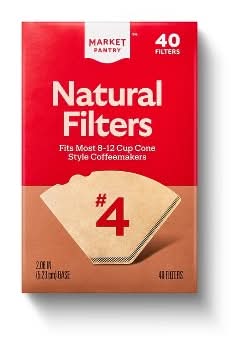 Market Pantry Natural Cone 4 Coffee Filters (40 ct)