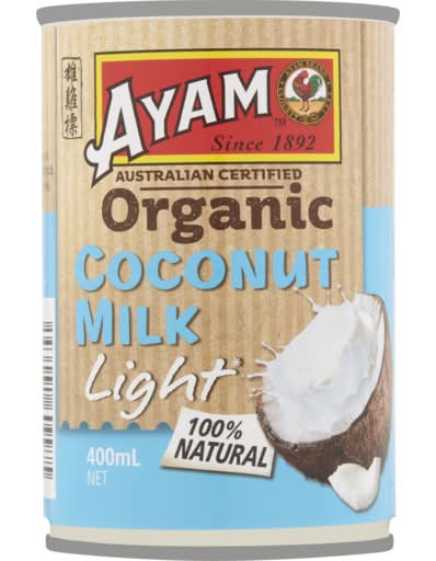 Ayam Organic Coconut Milk Light (400mL)