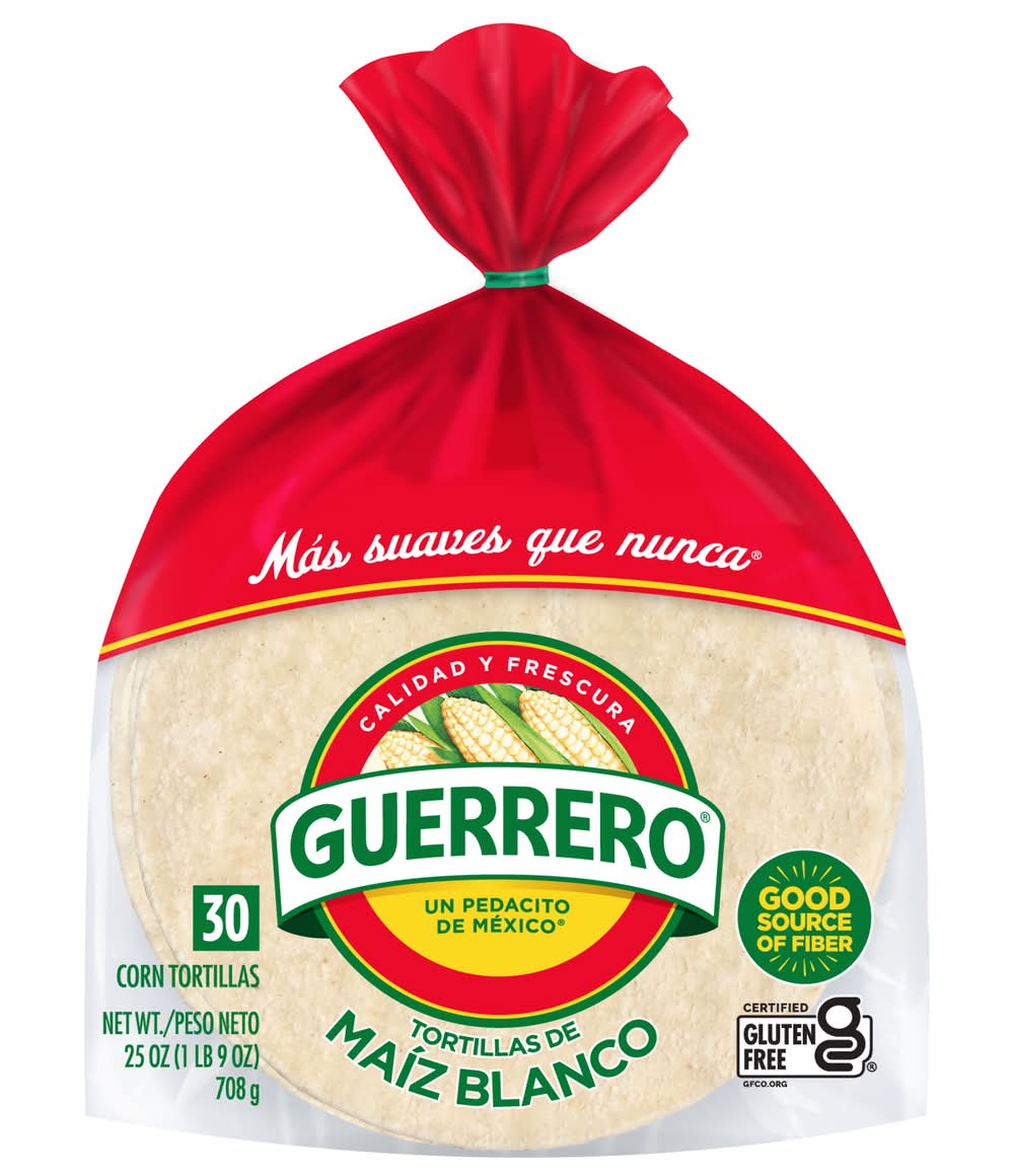 Guerrero Corn De Maiz Blanco Tortillas (30 x 30 ct)