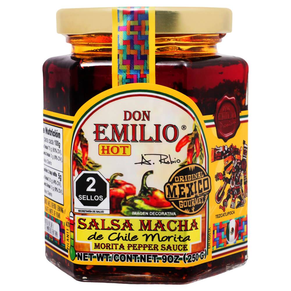 Don emilio salsa macha de chile de morita (frasco 250 g)