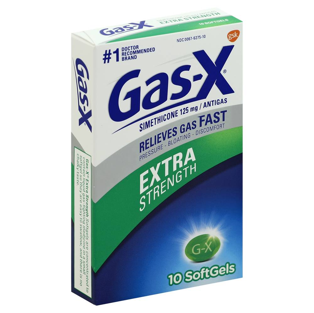 Gas-X Antigas Extra Strength Softgels (10 ct)