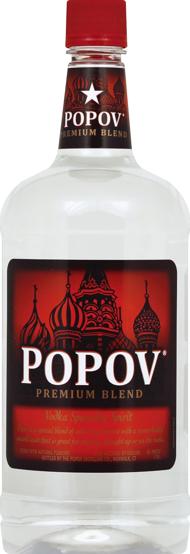 Popov Premium Blend Vodka Specialty Spirit (1.75 L)