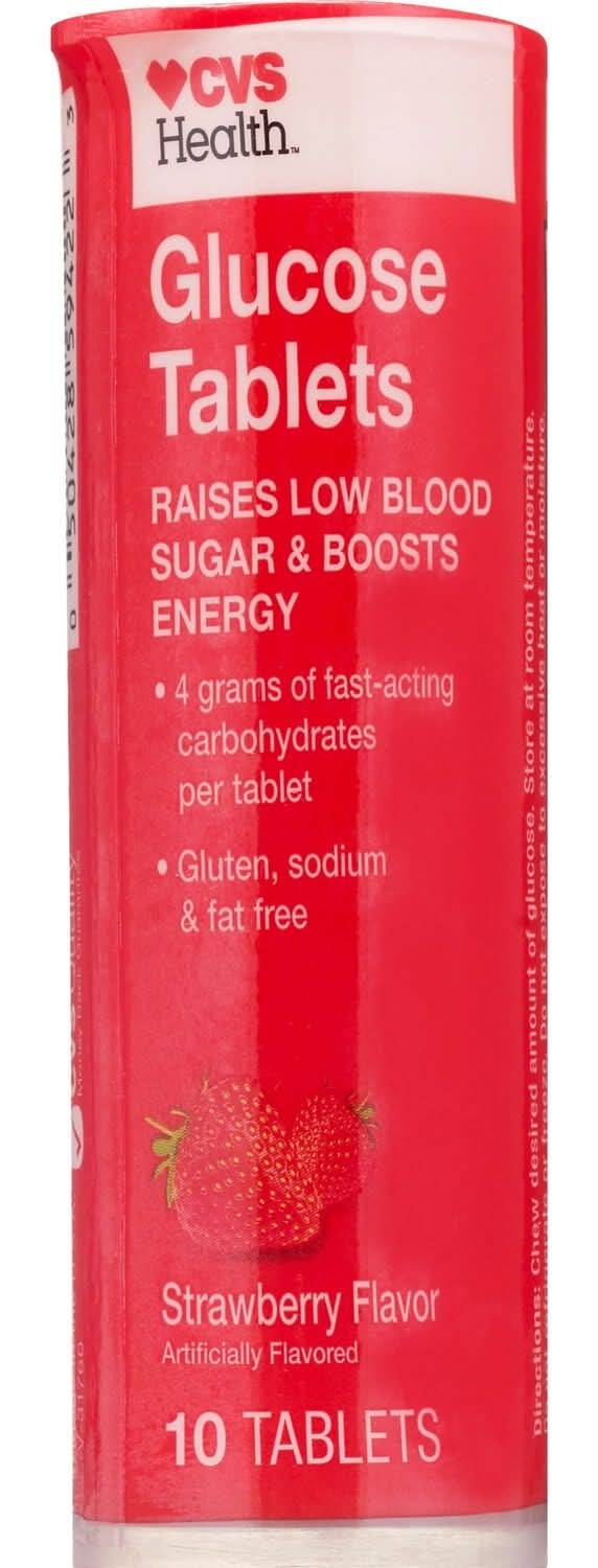 CVS Health Glucose Tablets, Strawberry (10 ct)