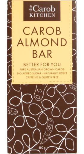 The Carob Kitchen Carob Almond Bar (80g)