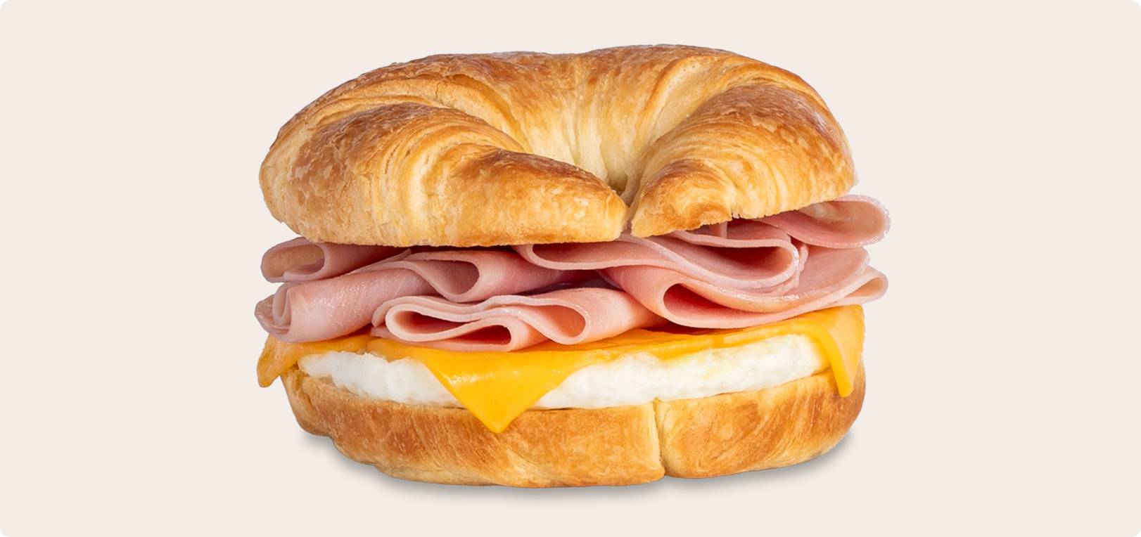 Ham, Egg & Cheese on a Croissant