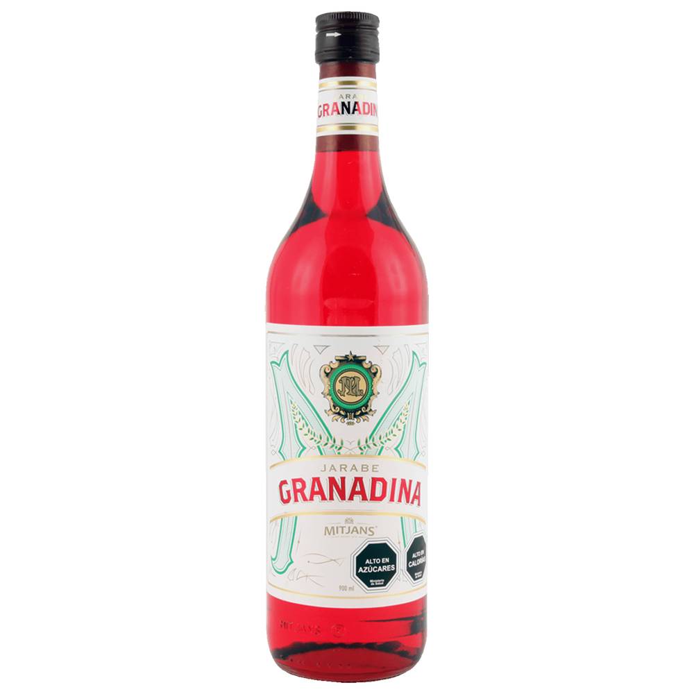 Mitjans jarabe de granadina (botella 900 ml)