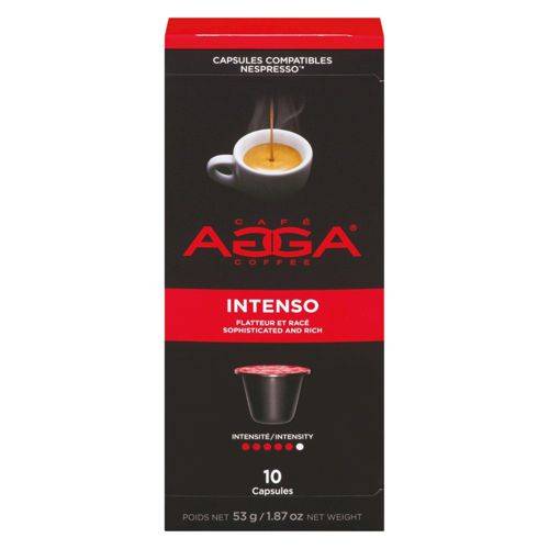 Agga coffee intenso-sophistiqué - intenso espresso capsules (53 g)