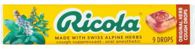 Ricola Stick Cough Throat Drops Original 9-Count