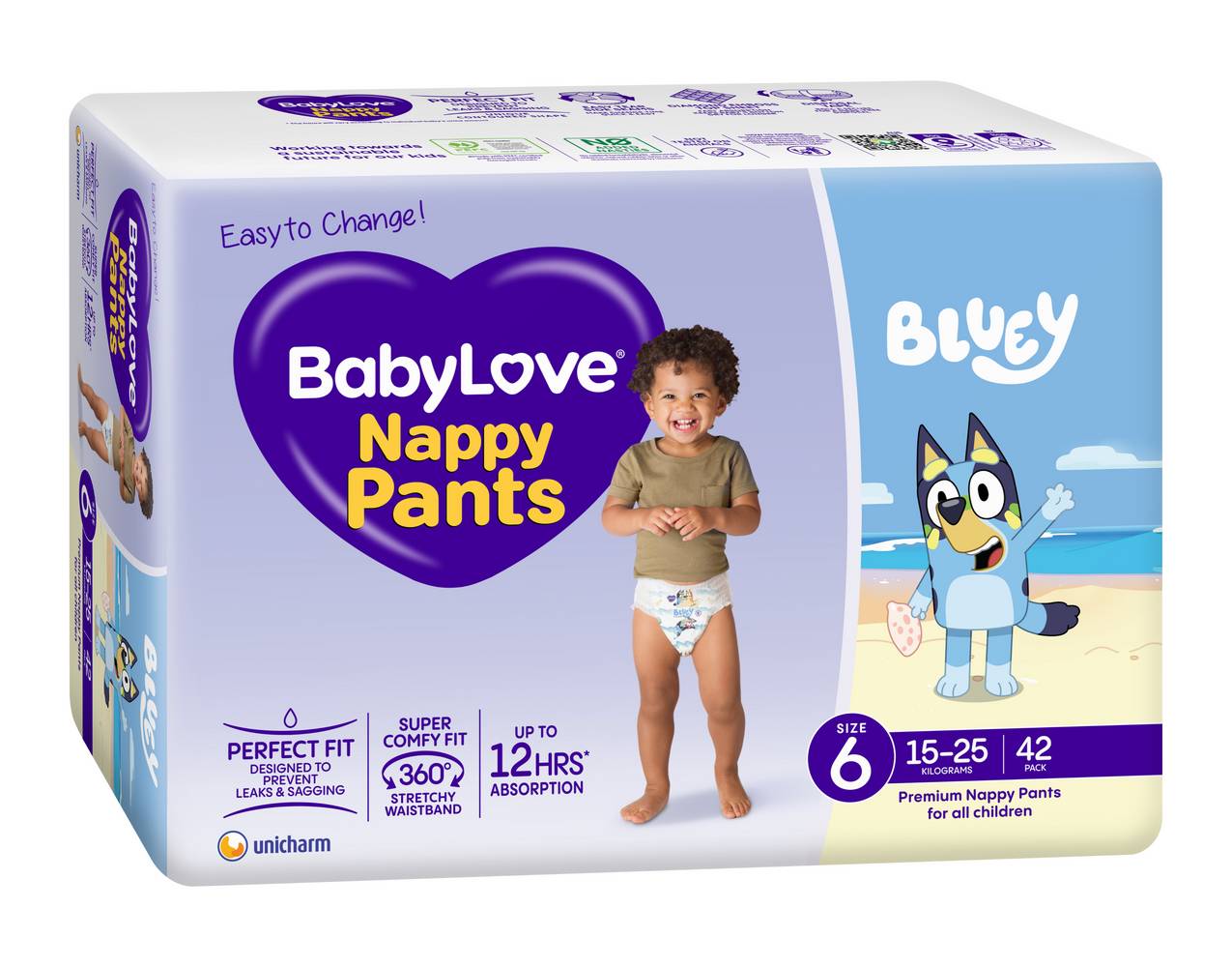 Baby Love Nappy Pants, Size 6 (42 pack)