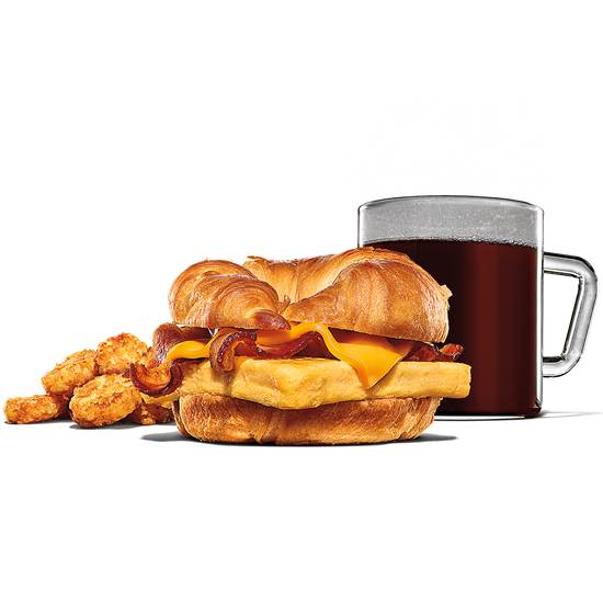 Order Bacon, Egg & Cheese Croissan'wich Meal food online from Burger King store, Wasilla on bringmethat.com