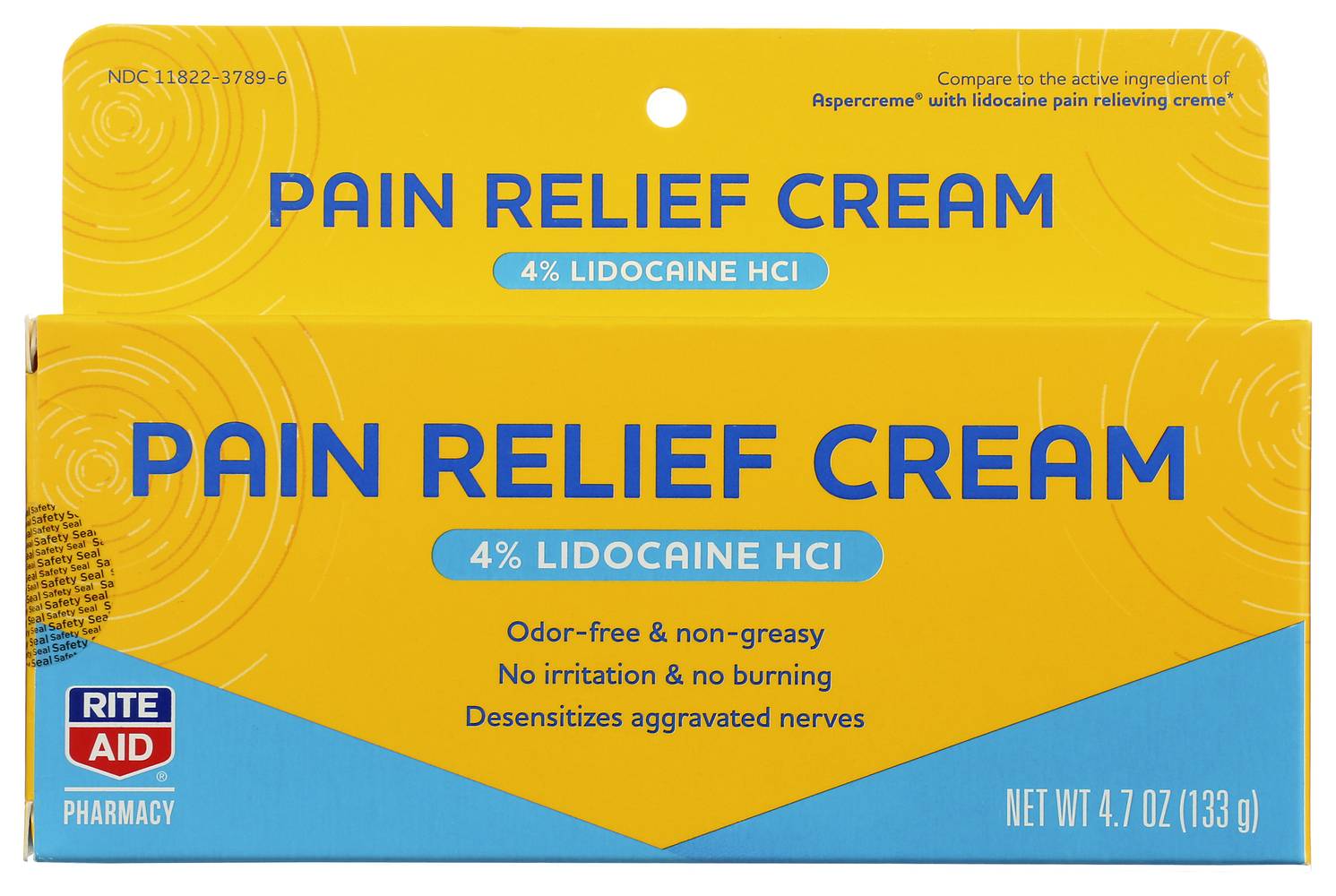 Rite Aid Pain Relief Lidocaine Cream (4.7 oz)