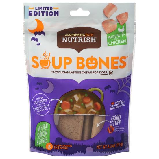 Rachael Ray Nutrish Soup Bones Chicken & Veggies Dog Chews