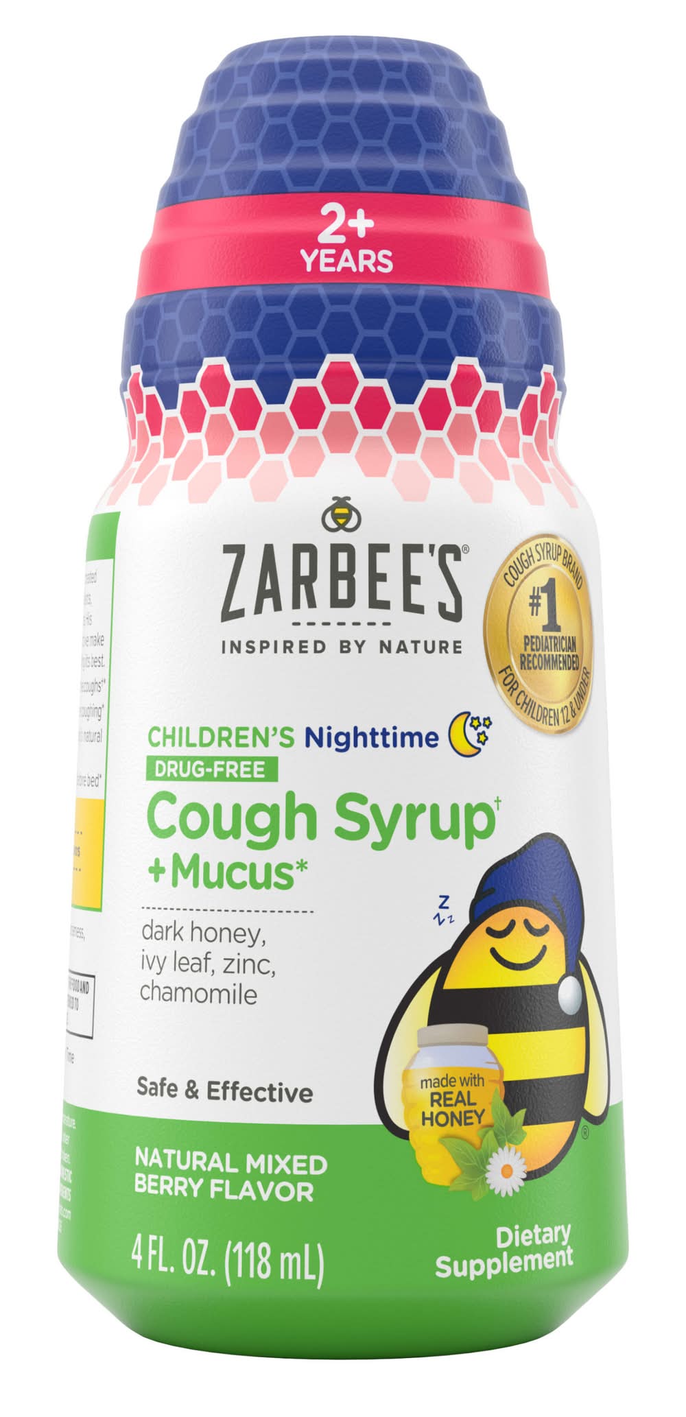 Zarbee's Children's Nighttime Cough Syrup, Berry (4 fl oz)