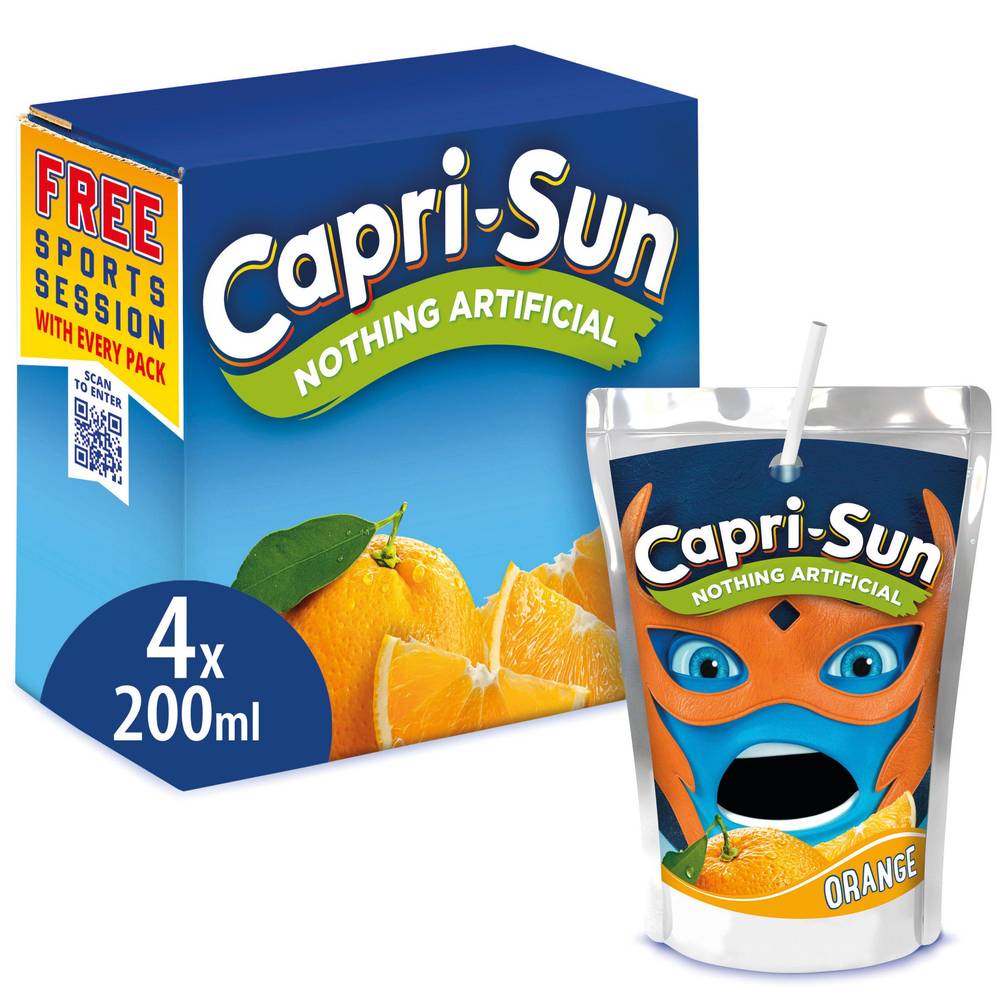 SAVE £0.60 Capri-Sun Orange 4 x 200ml