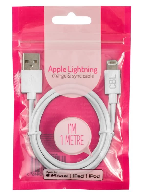 CBL 1.2m, White, Apple Lightning Charge & Sync Cable