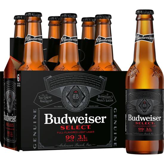 Budweiser Select Light Lager Beer (6 ct, 12 fl oz)
