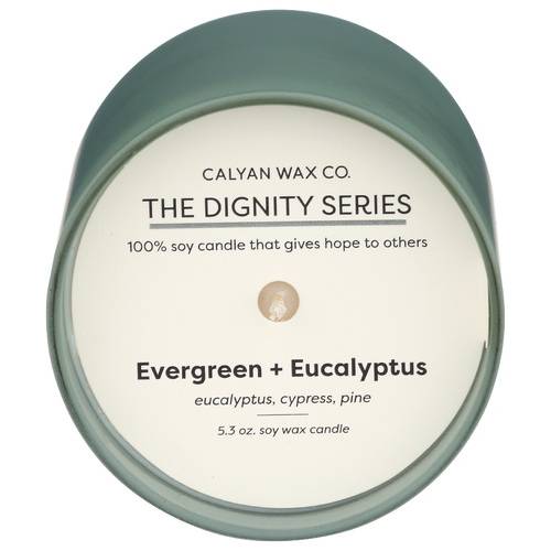 Calyan Wax Co Evergreen + Eucalyptus Soy Wax Candle