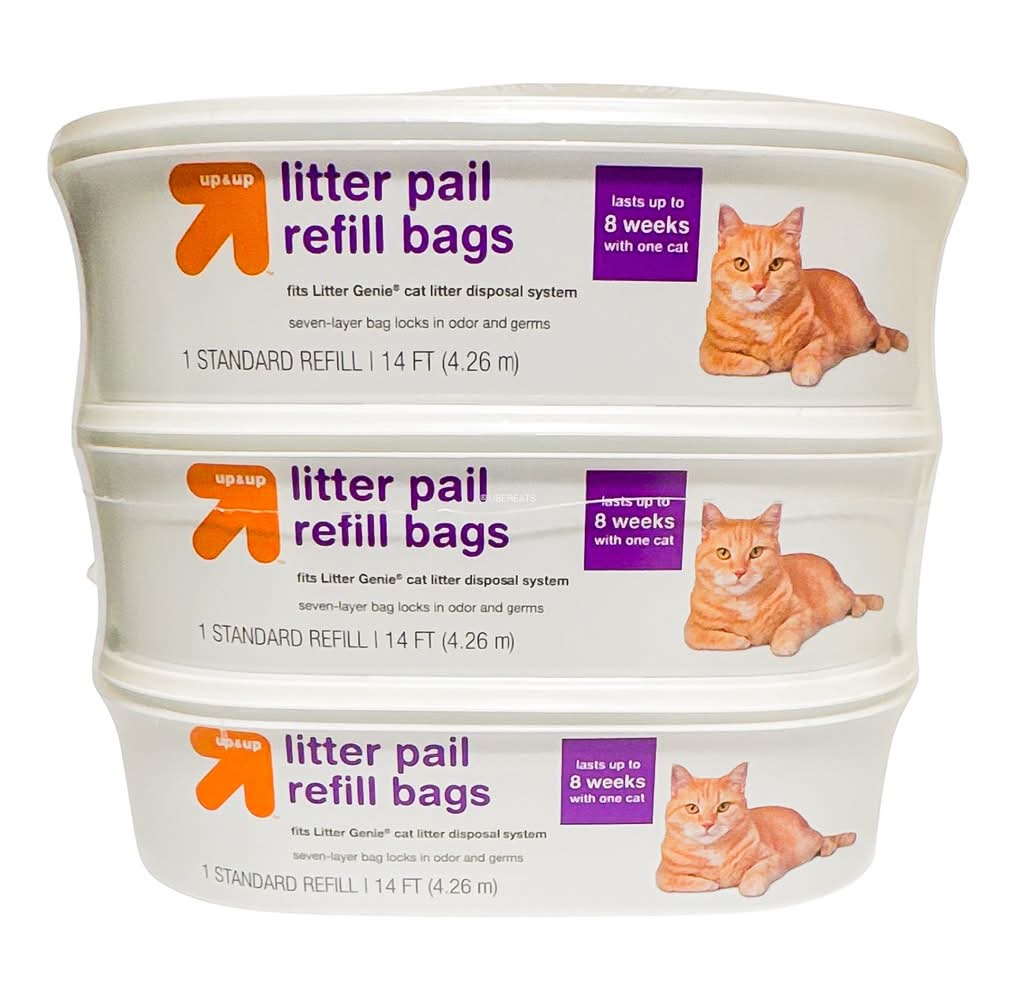 up&up Litter Pail Refills Cat Waste, 14ft (3 ct)
