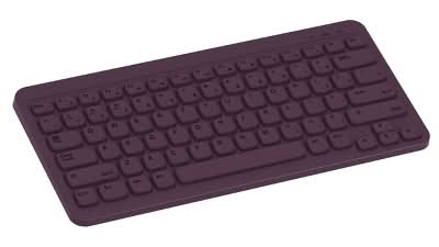 North Compact Square Key Wireless Keyboard, Plum Purple