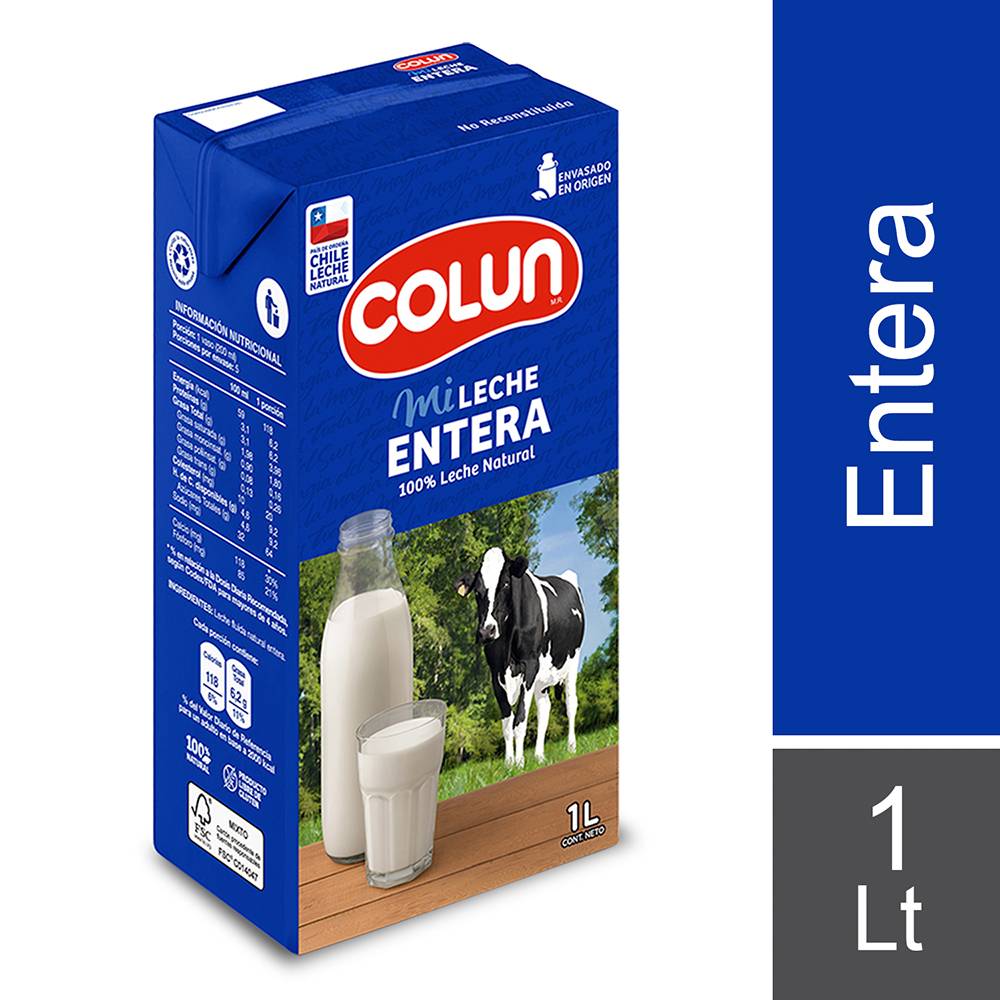 Colun · Leche entera (1 L)