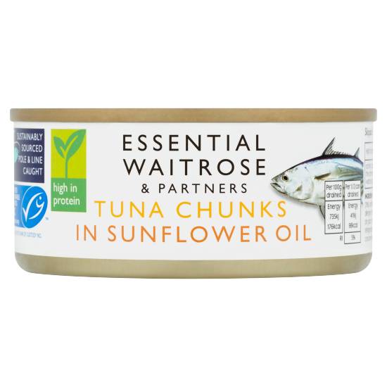Essential Waitrose & Partners Tuna Chunks in Sunflower Oil