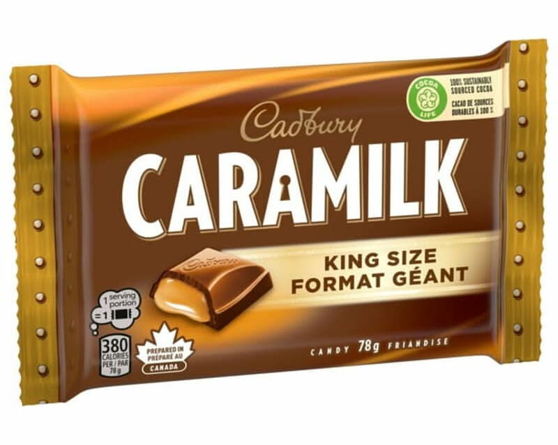 Cadbury Caramilk King Size Candy Chocolate Bar (78 g)