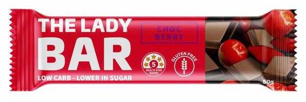 The Lady Bar Choc Berry 50g