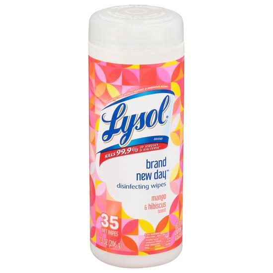 Lysol Brand New Day Mango & Hibiscus Scent Disinfecting Wipes (35 ct)