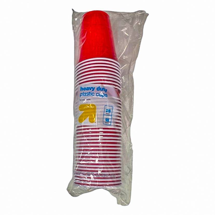 up&up Heavy Duty Plastic Cups, Red