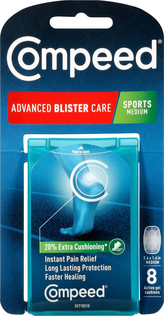 Compeed Sports Medium Advanced Blister Care Active Gel Cushions