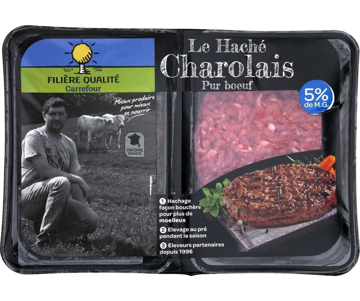 Filière Qualité Carrefour - Steaks hachés pur bœuf 5% de m.g (2)