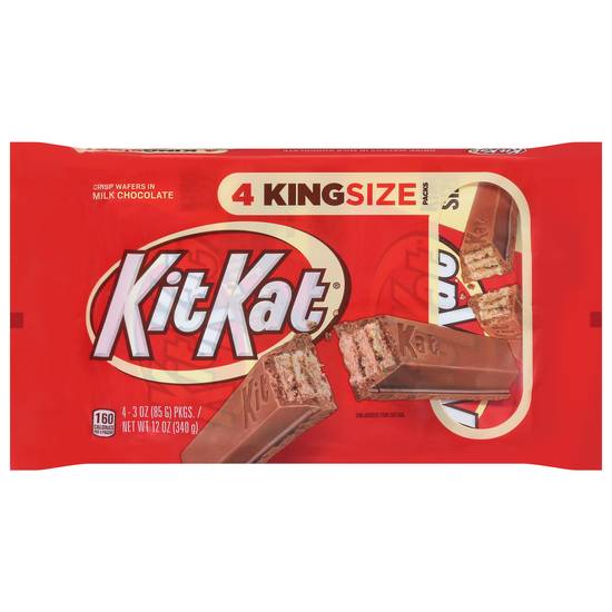 Kit Kat Crisp Wafers King Size Milk Chocolate (4 ct )