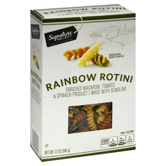 Signature Select Pasta Rainbow Rotini Box (12 oz)