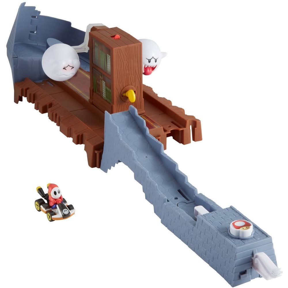 Hot Wheels Mariokart Boos Spooky Sprint Trackset Toy Age 5y+