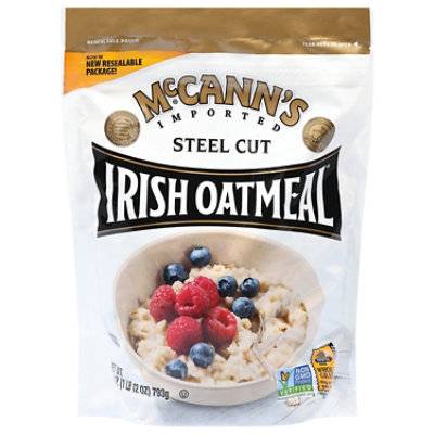 Mccann Oatmeal Steel Cut Pouch - 28 Oz