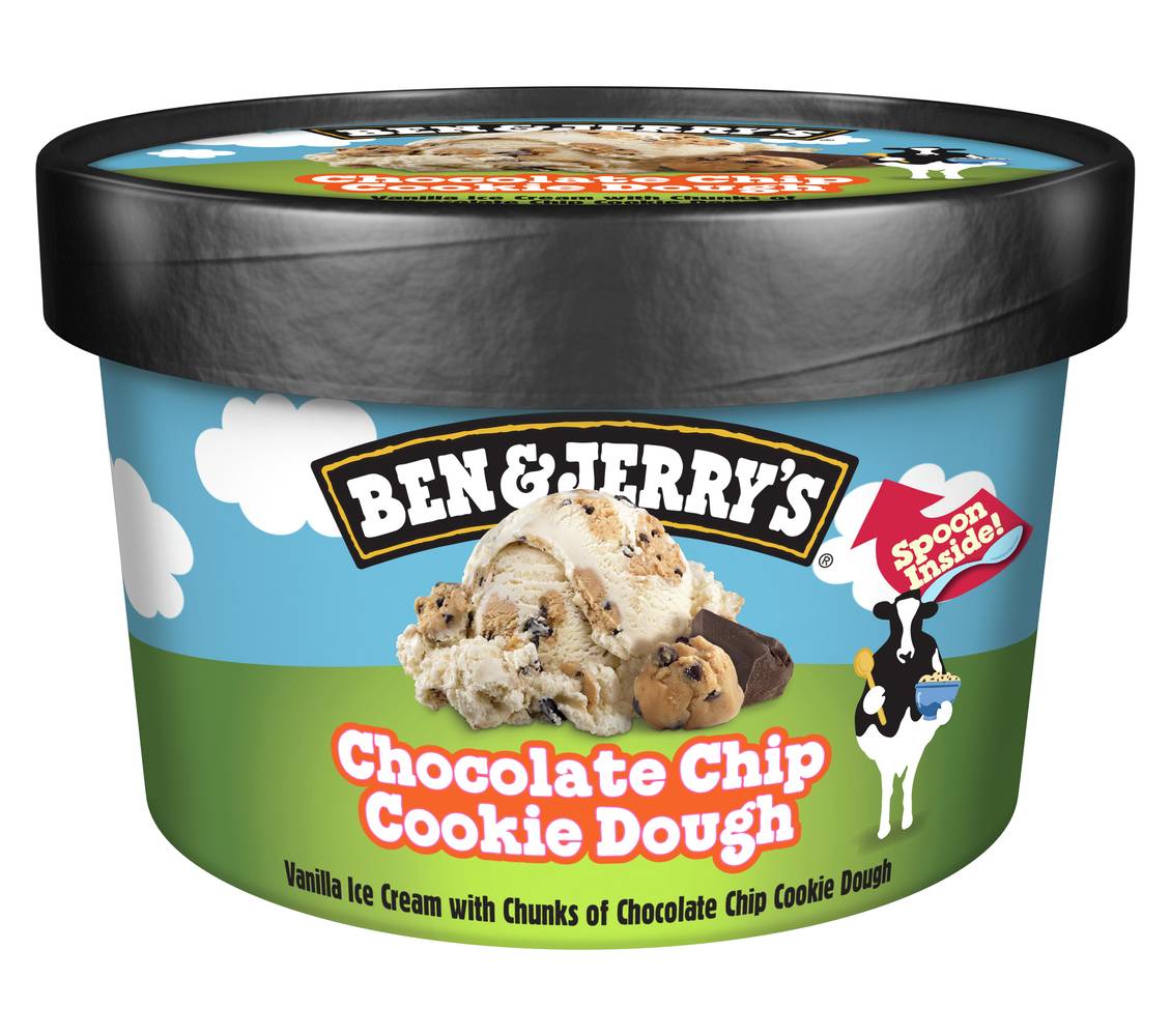 Ben & Jerry's Vanilla Ice Cream, Chocolate Chip Cookie Dough (100mL)