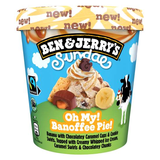 Ben & Jerry's Oh My! Banoffee Pie! Sundae Ice Cream (427 ml)
