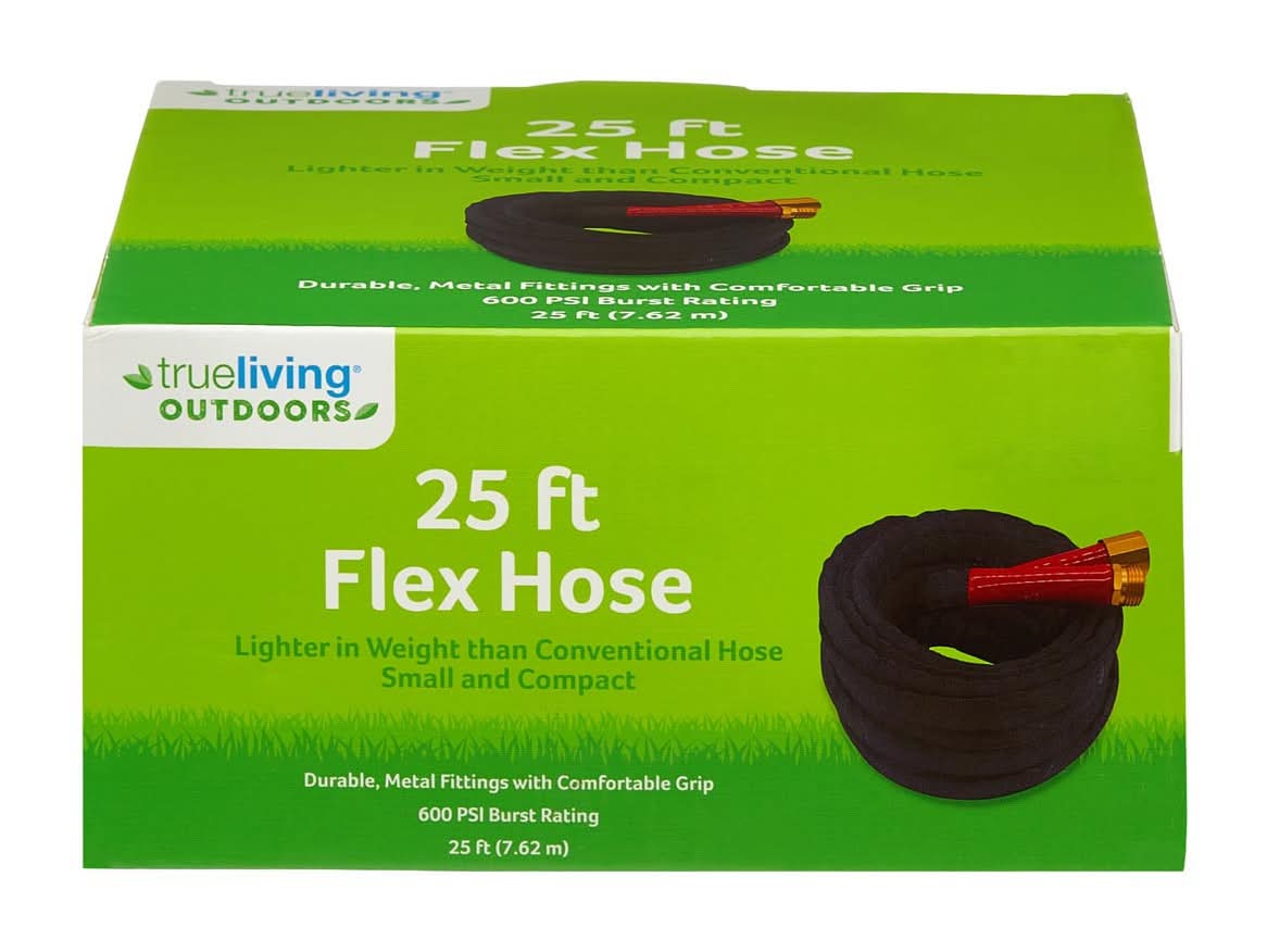 True Living Outdoors Small And Compact Flex Hose 25 Ft