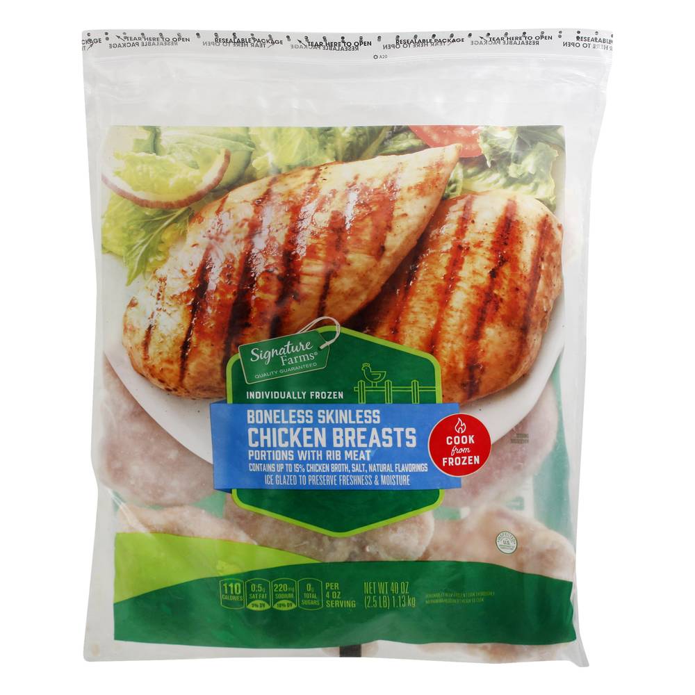 Signature Farms Boneless Skinless Chicken Breasts (40 oz)