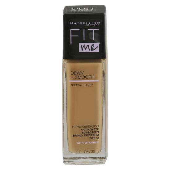 Maybelline 220 Natural Beige Fit Me Dewy + Smooth Foundation