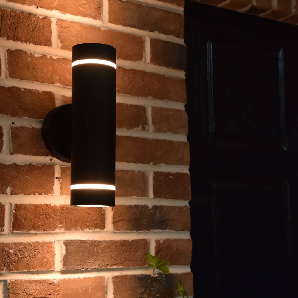 Origin 21 Allendale 11.18-in H Matte Black Integrated LED Outdoor Wall Light | 5200501012