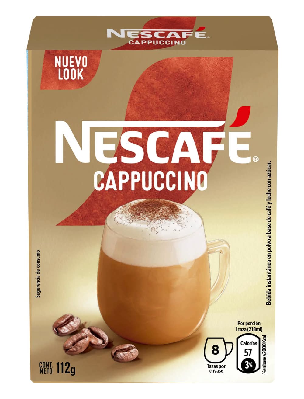 Nescafé · Cappuccino bebida instantánea de café en polvo (112 g)