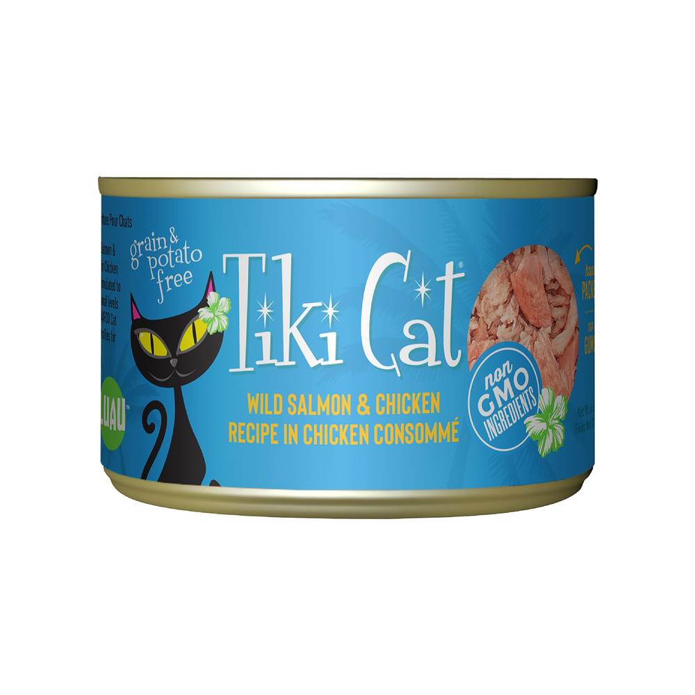 Tiki Cat Luau Wet Cat Food, Salmon & Chicken (6 oz)