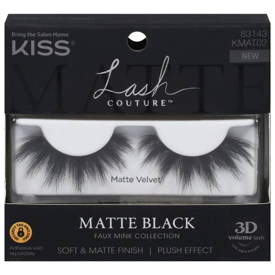 Kiss Lash Couture Matte Black Velvet Lashes