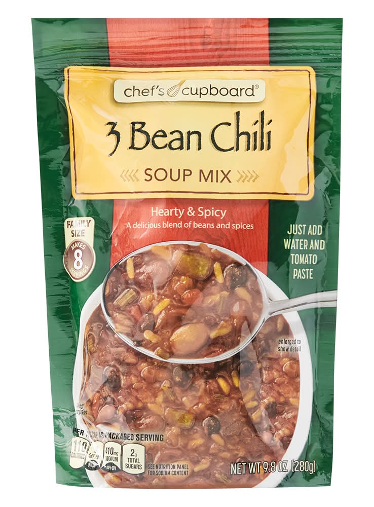 Chef's Cupboard Hearty & Spicy 3 Bean Chili Soup Mix (9.8 oz)