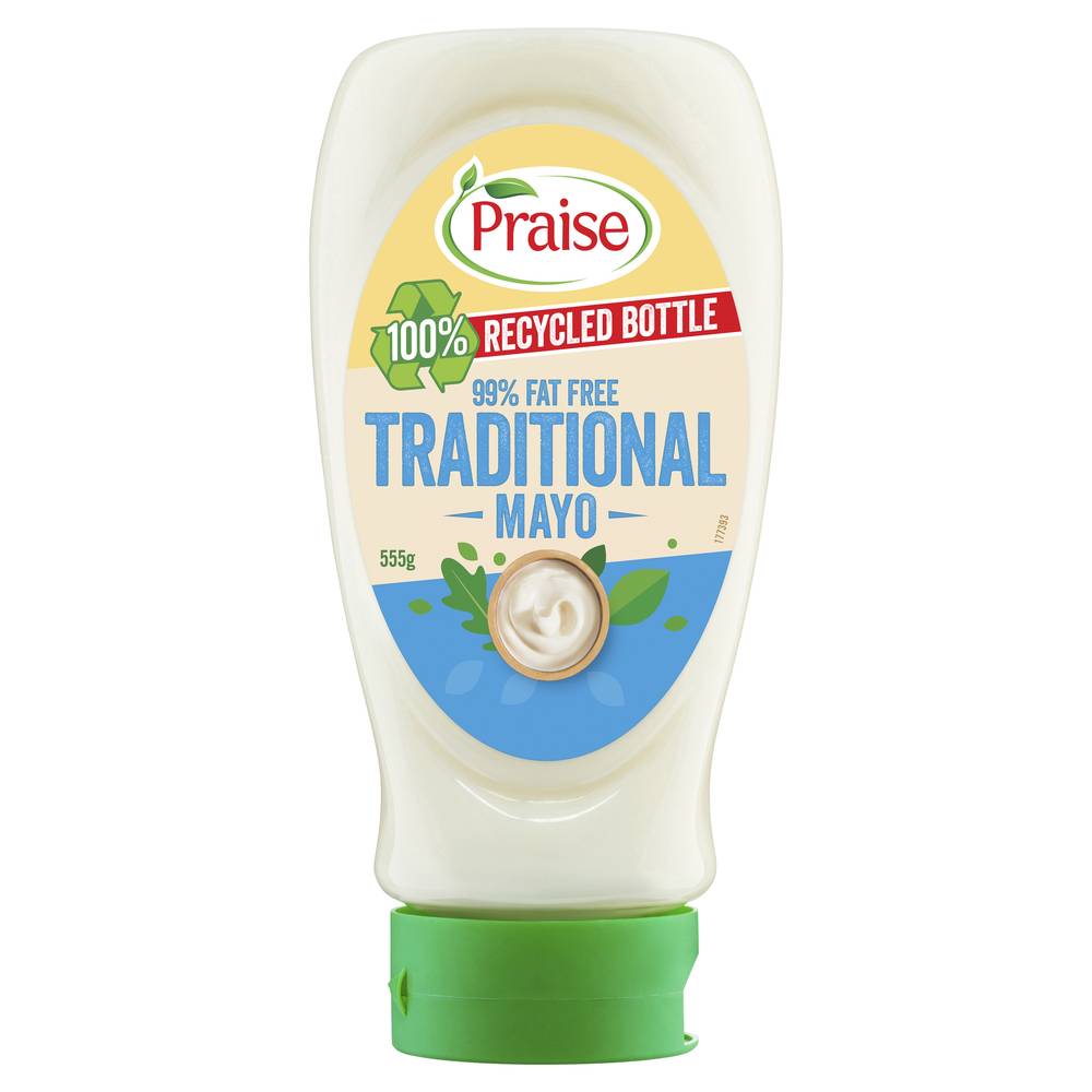 Praise Squeeze 99% Fat Free Traditional Mayonnaise (555g)