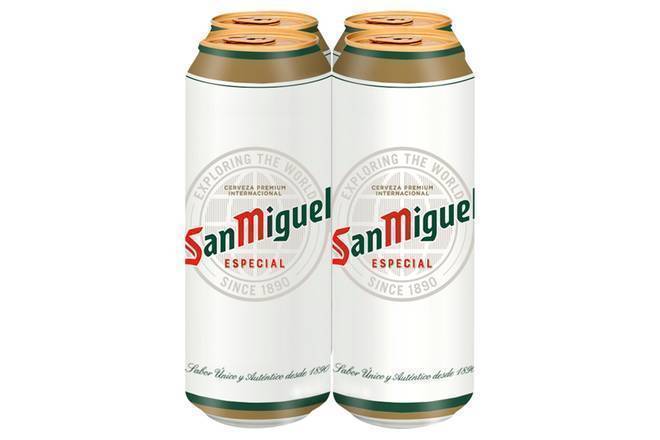 San Miguel Premium Lager Beer 4 x 568ml Pint Cans